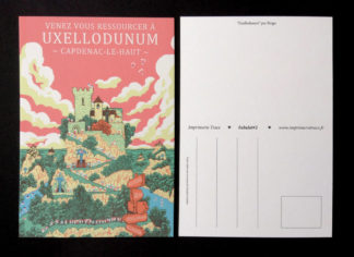 CARTE POSTALE FABULOT : UXELLODUNUM