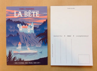 CARTE POSTALE FABULOT : LA BÊTE