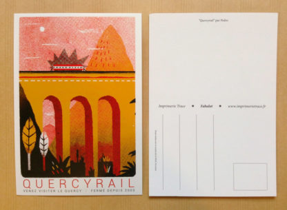 CARTE POSTALE FABULOT : QUERCYRAIL